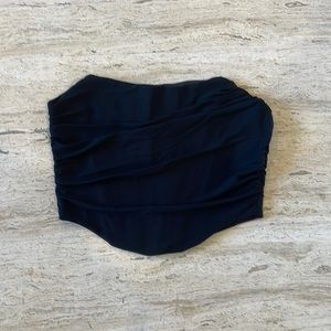 *SOLD* black tule corset top